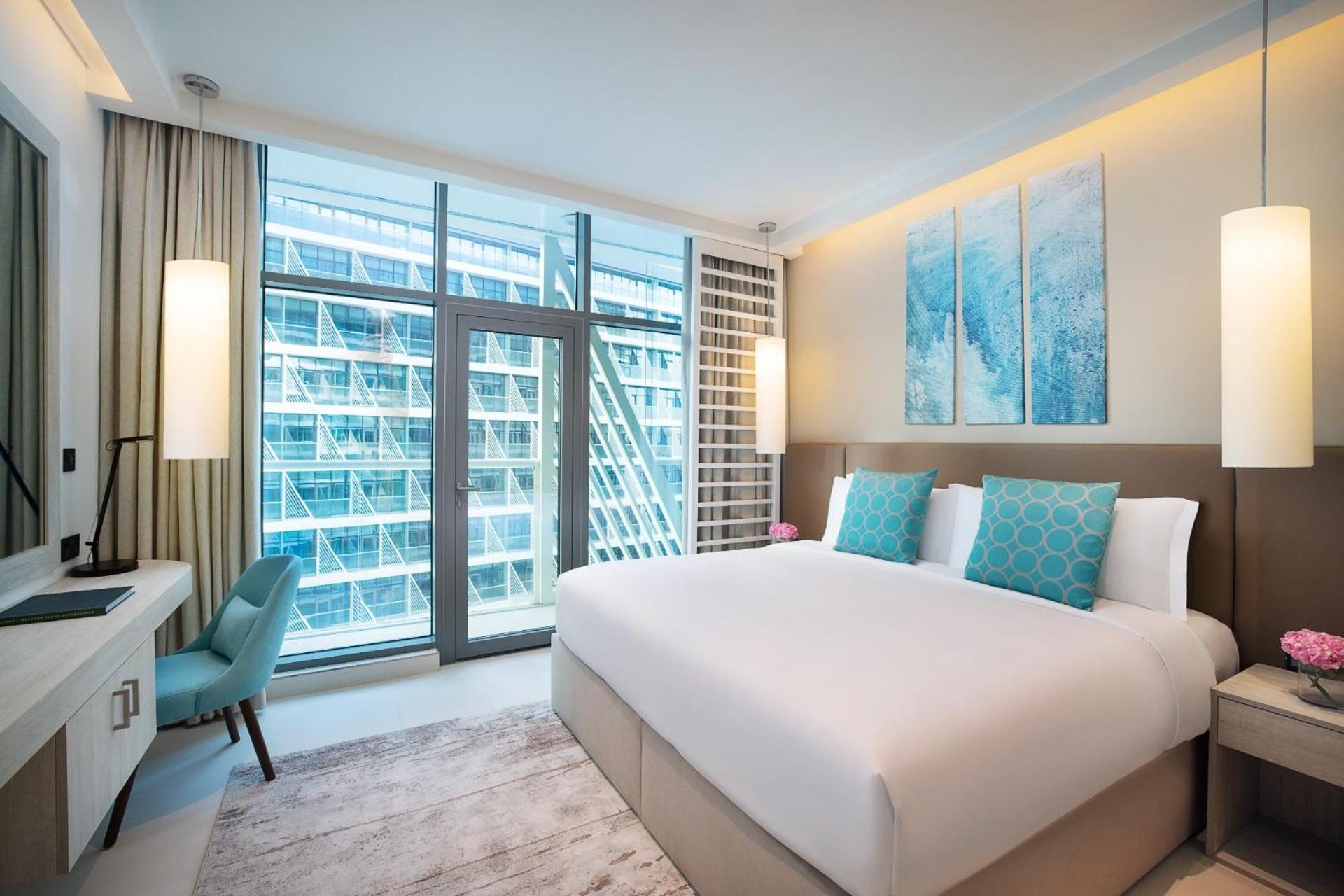 Superior One Bedroom Apartment with Balcony, Kitchen, Beach & Rooftop Infinity Pool Access, Kids Club Access