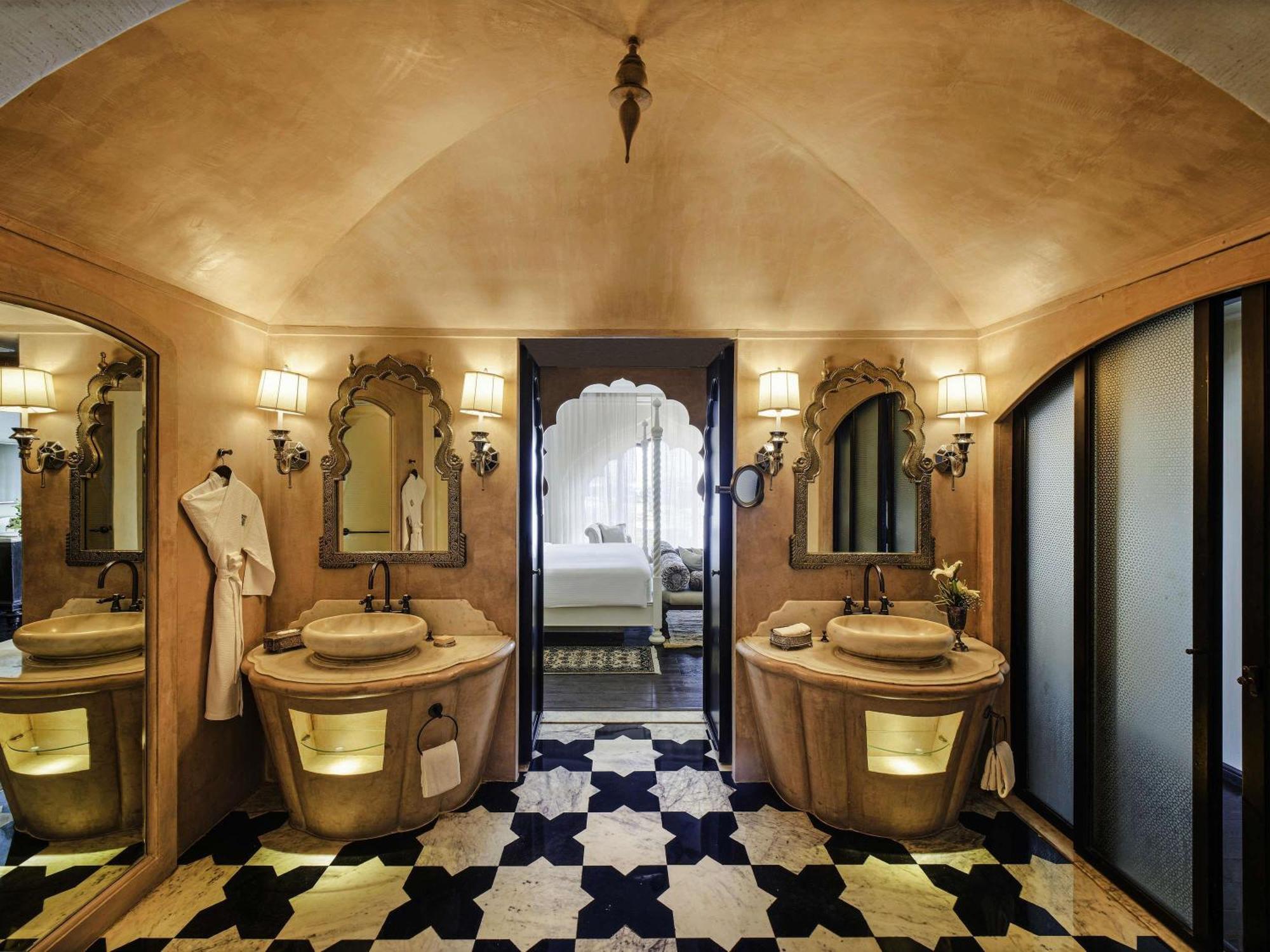 Deluxe King Room Non-Smoking 2 complimentary craft beers or signature cocktail at Anjum per room per Happy Hours 11 at Anjum Bar on Select beverages on Food & Soft Beverage Laundry Set couple at ZarinINR 5000